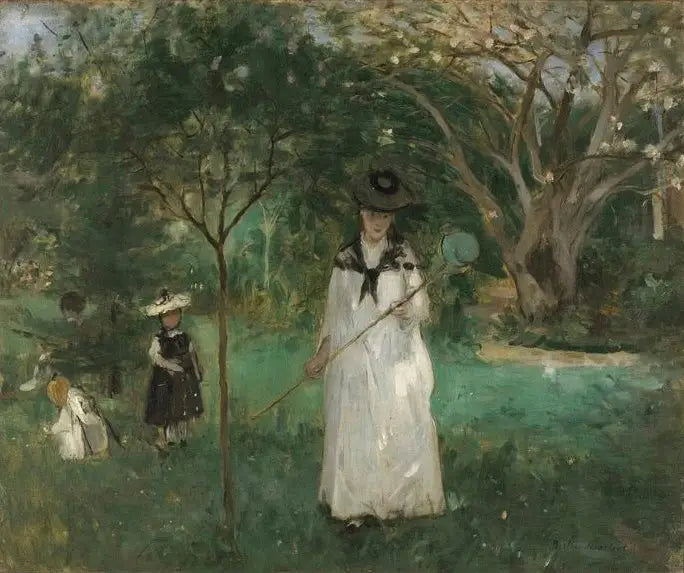 Caza de mariposas - Berthe Morisot