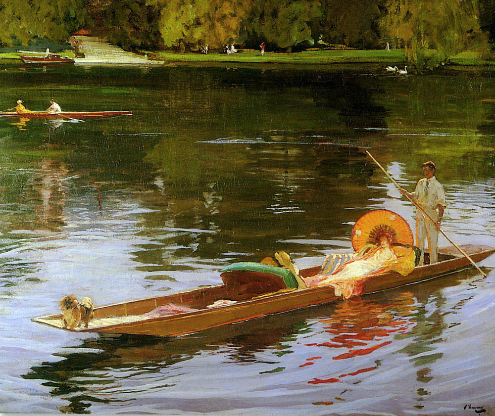 Navegación por el Támesis - John Lavery
