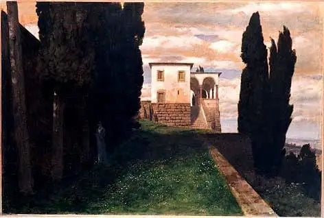 Villa italiana en otoño - Arnold Böcklin