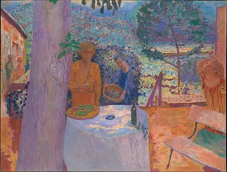 Reproduction du tableau « La Terrasse à Vernonnet - Pierre Bonnard » par Alpha Reproduction en peinture à l’huile