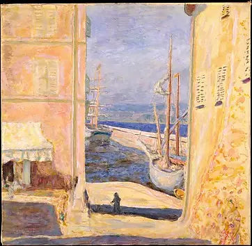 Vista del viejo puerto, Saint-Tropez - Pierre Bonnard