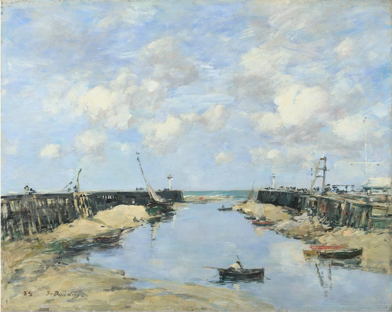 La entrada del puerto de Trouville - Eugène Boudin