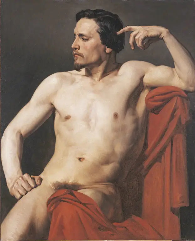 Torso o media figura pintada - Bouguereau