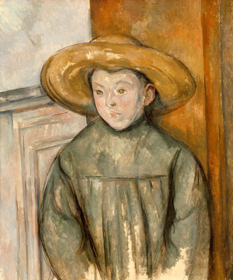 El niño con sombrero de paja - Paul Cézanne