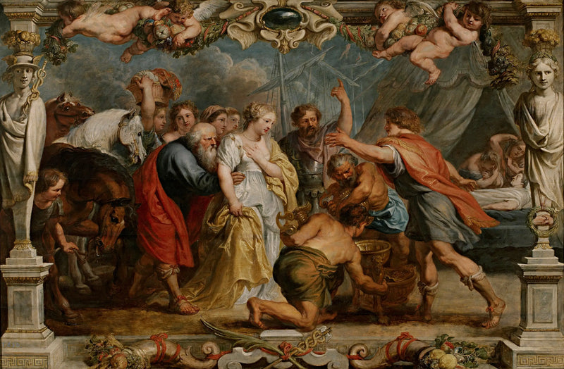 Briséis entregada a Aquiles por Néstor - Peter Paul Rubens