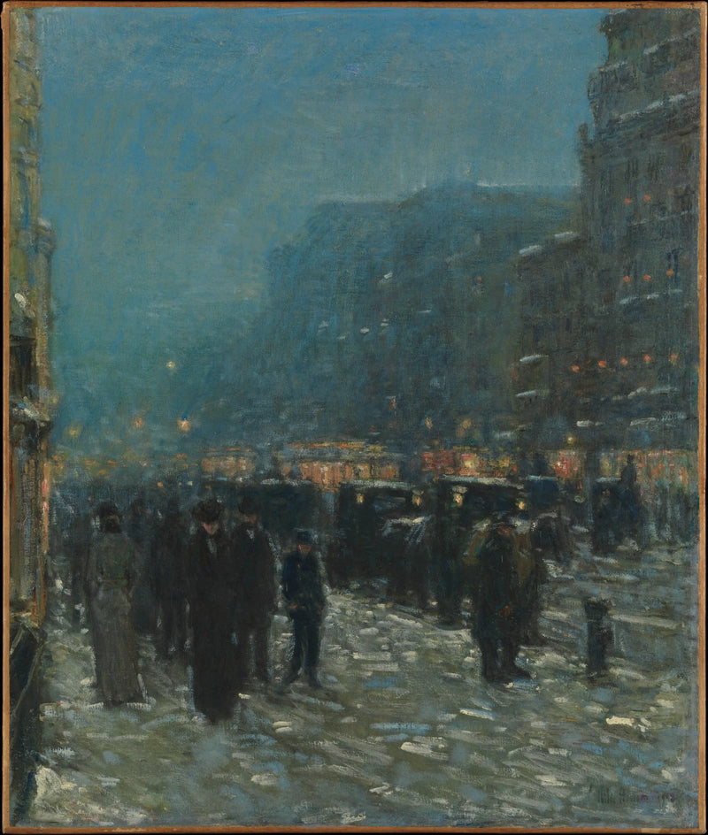 Broadway y la 42ª calle - Childe Hassam