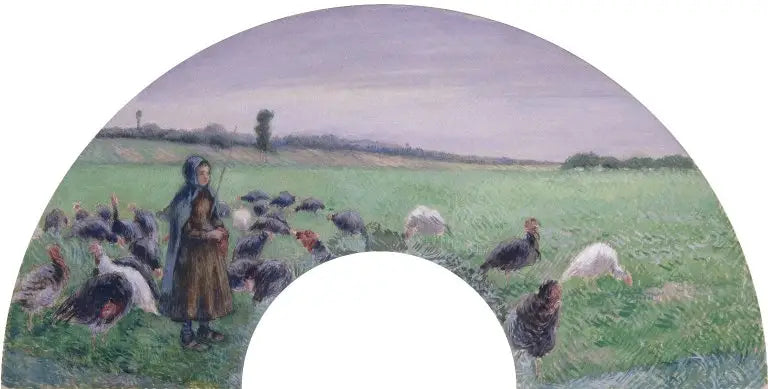 Reproduction du tableau « La Dindonnière - Camille Pissarro » par Alpha Reproduction en peinture à l’huile
