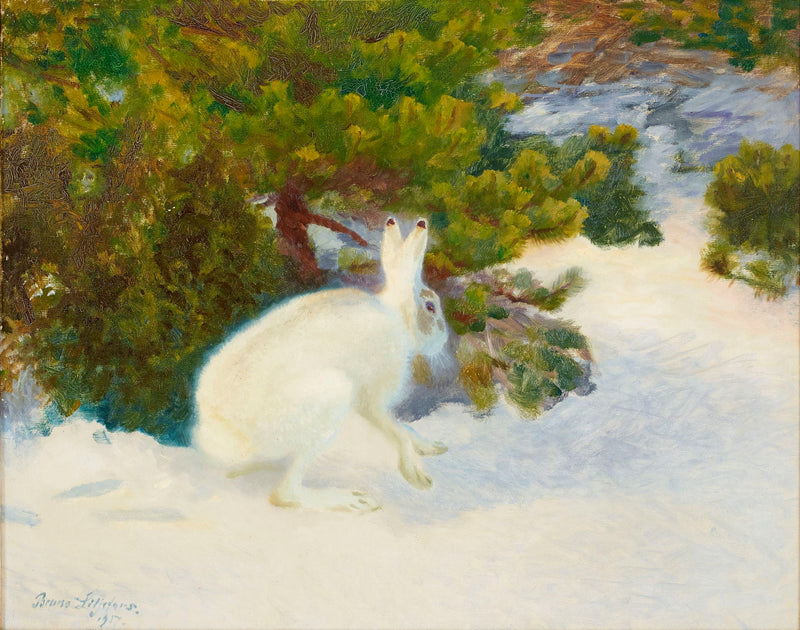 Liebre de invierno - Bruno Liljefors