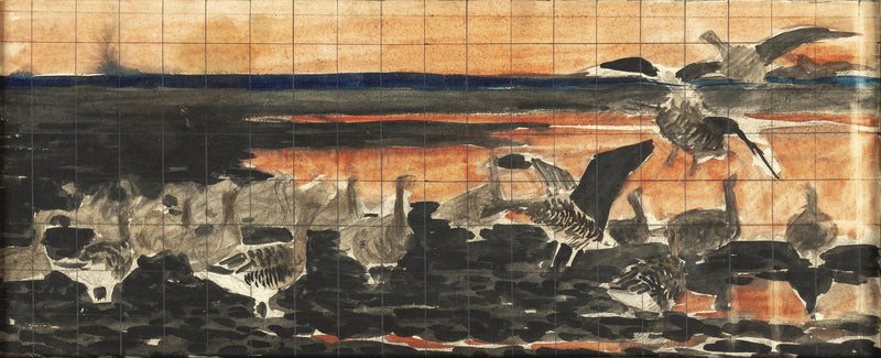 Gansos salvajes - Bruno Liljefors