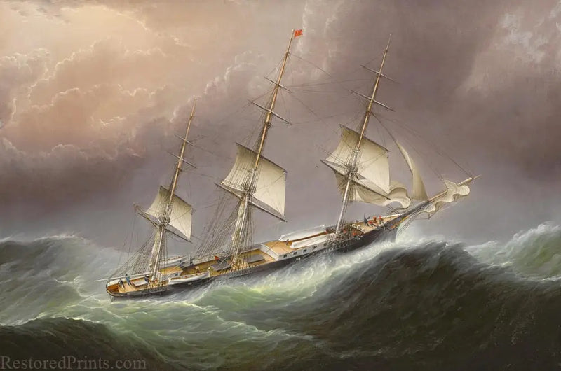 Nube voladora en mal tiempo - James E. Buttersworth