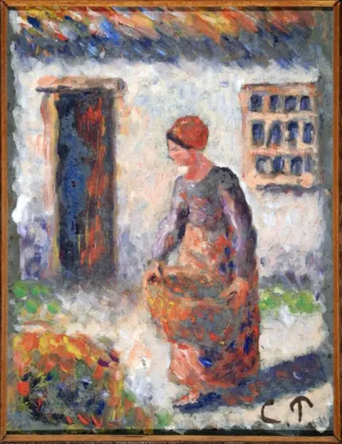 Campesina al estilo - Camille Pissarro