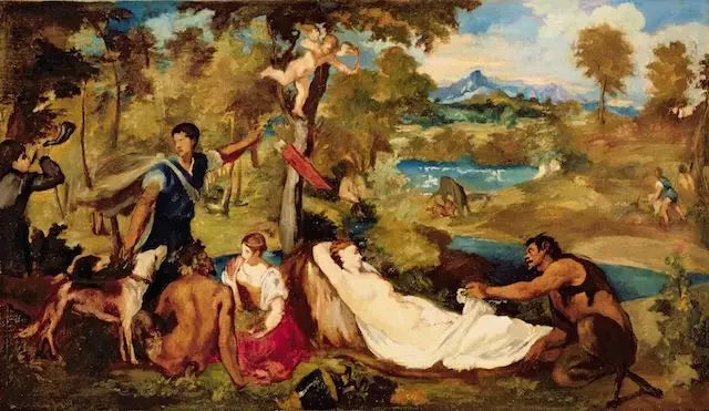 Júpiter y Antíope - Édouard Manet
