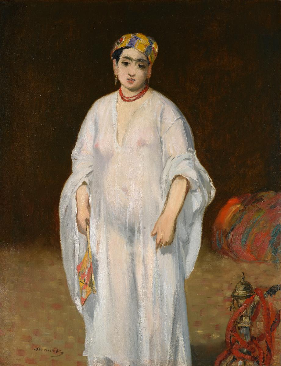 Reproduction du tableau « Jeune femme dans une robe orientale - Édouard Manet » par Alpha Reproduction en peinture à l’huile