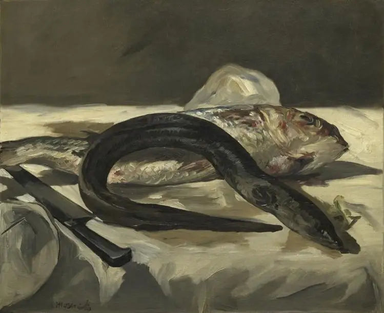 Anguila y Róbalo - Édouard Manet