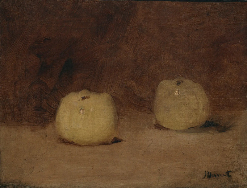 Naturaleza muerta con dos manzanas - Édouard Manet