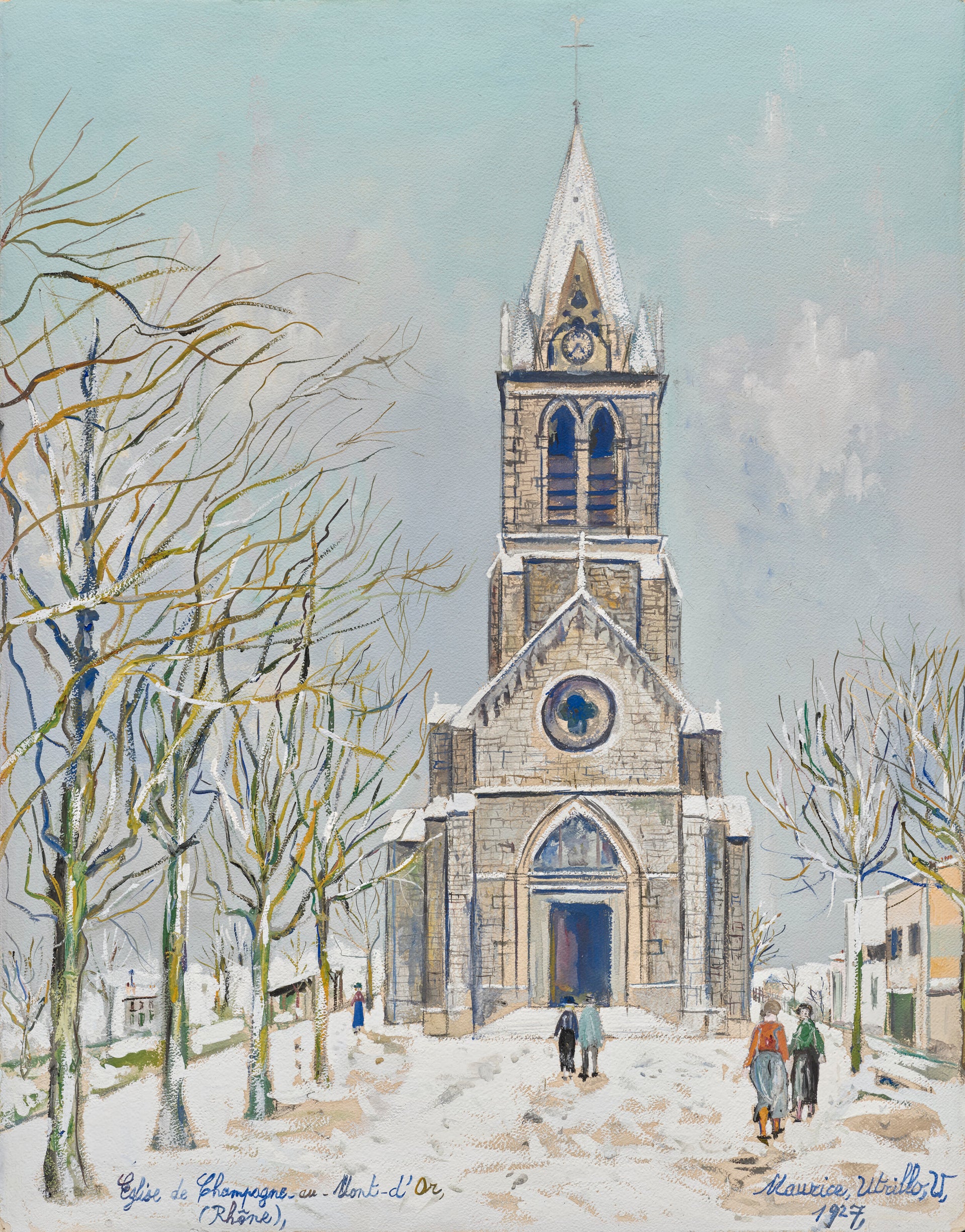 Église de Champagne-au-Mont-d'Or, 1927 - Maurice Utrillo