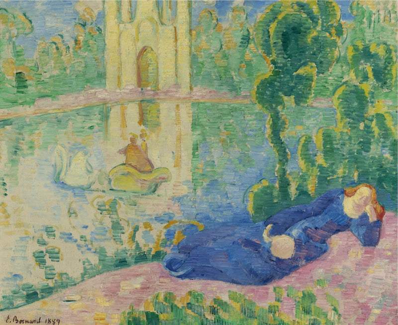 Lohengrin (El lago de los cisnes) - Émile Bernard