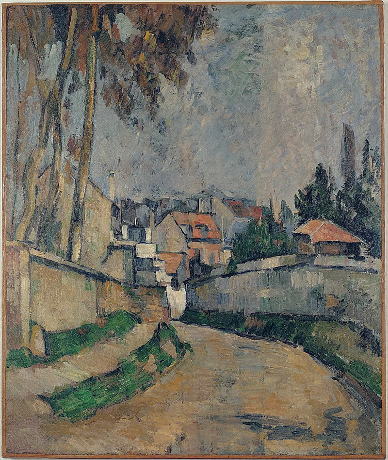 Casas al borde de un camino II - Paul Cézanne