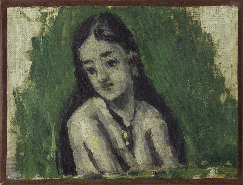 Joven con el cabello suelto - Paul Cézanne