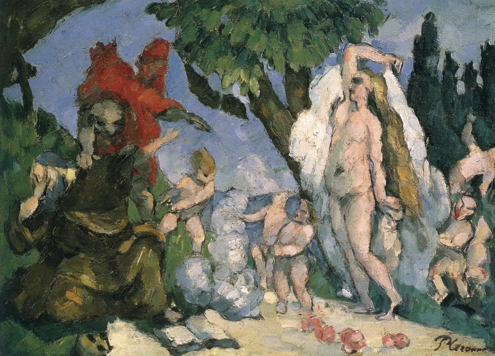 Reproduction du tableau « La Tentation de saint Antoine - Paul Cézanne » par Alpha Reproduction en peinture à l’huile