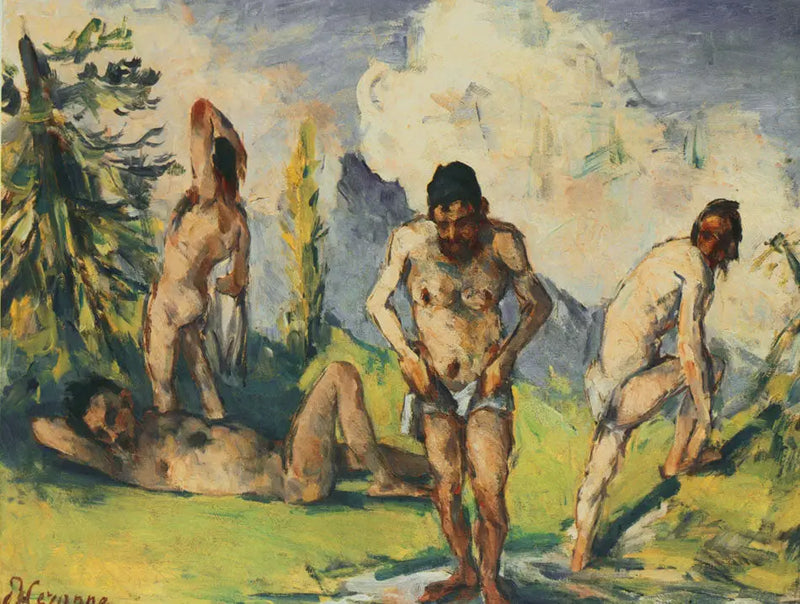 Bañistas en reposo - Paul Cézanne