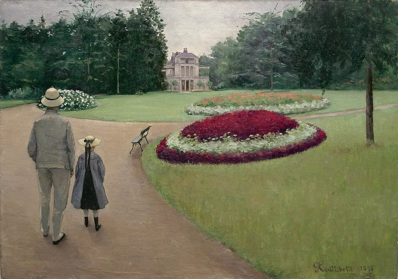 El parque de la propiedad Caillebotte en Yerres - Gustave Caillebotte