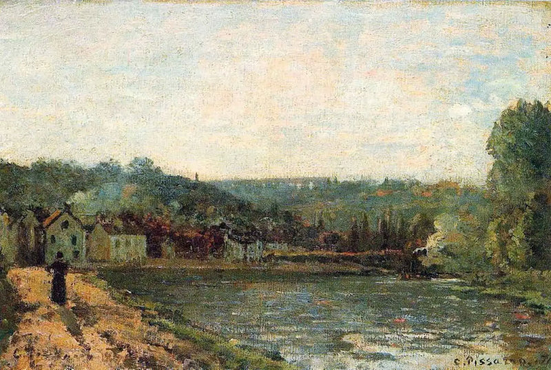 Bordes del Sena en Bougival - Camille Pissarro