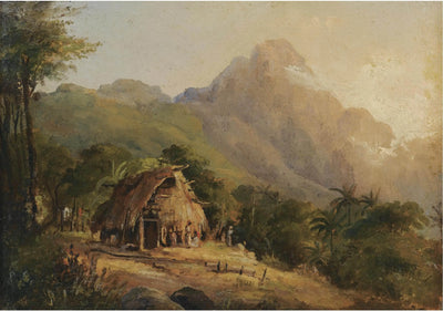 Reproduction du tableau « Hutte dans un paysage de montagne, Galipan - Camille Pissarro » par Alpha Reproduction en peinture à l’huile