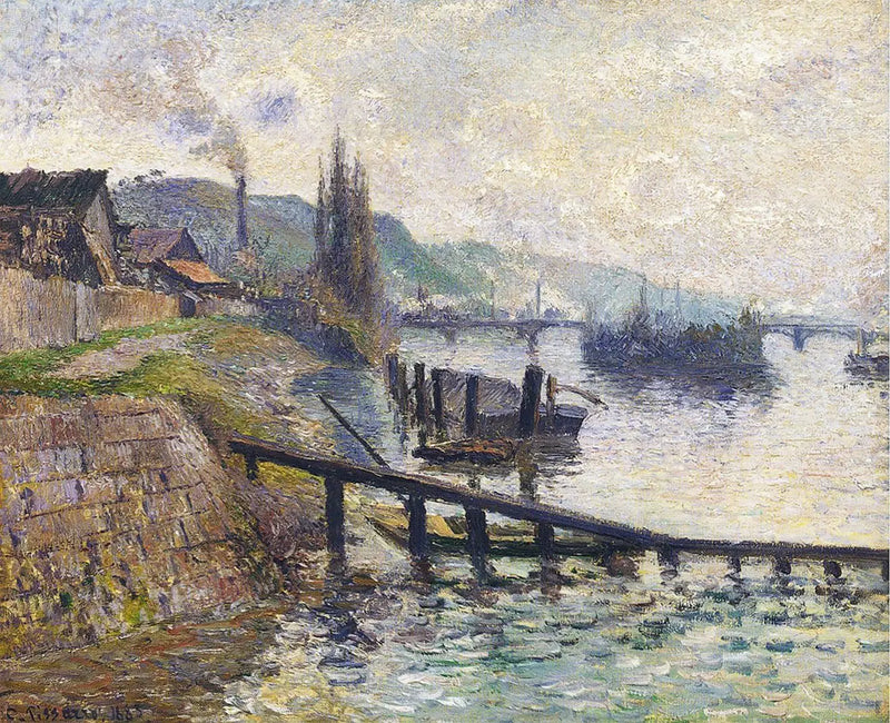 La Côte Sainte-Catherine en Ruan - Camille Pissarro