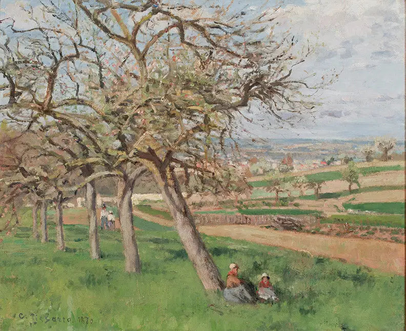 Manzanos en flor - Camille Pissarro