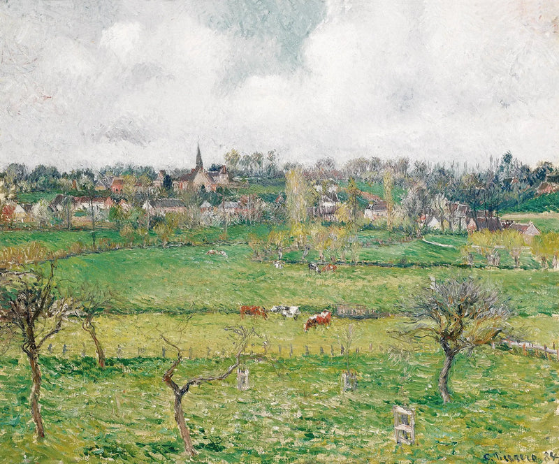 Vista de Bazincourt - Camille Pissarro
