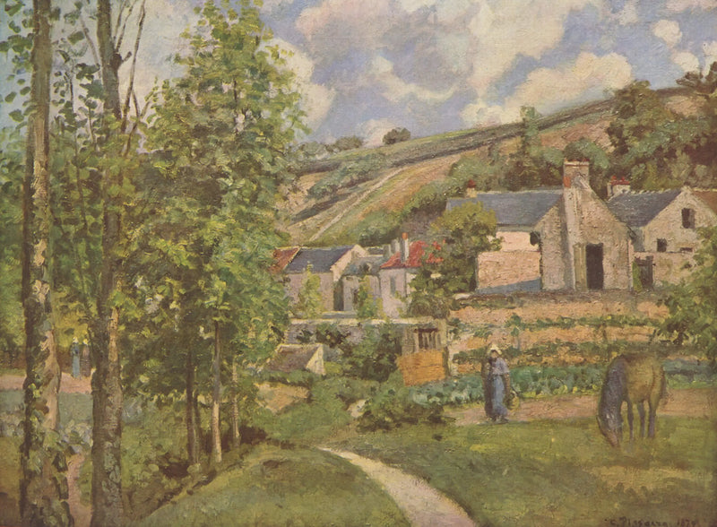 L'Hermitage, cerca de Pontoise 1874 - Camille Pissarro