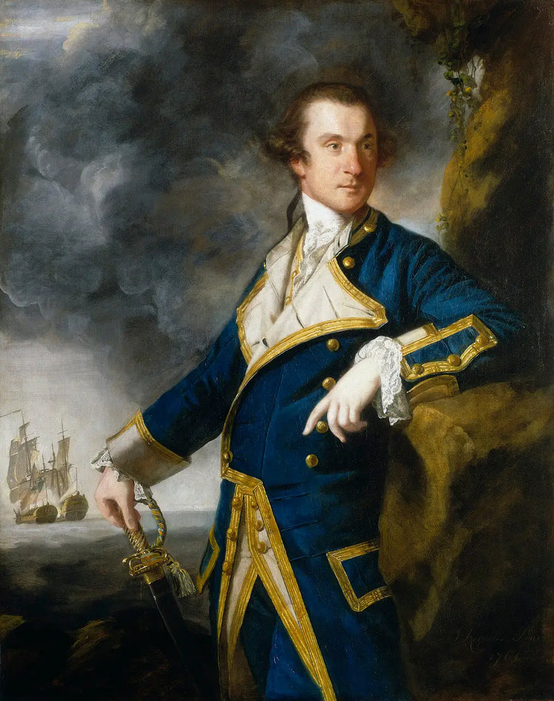 Capitán Alejandro Hood, 1726-1814 - Joshua Reynolds