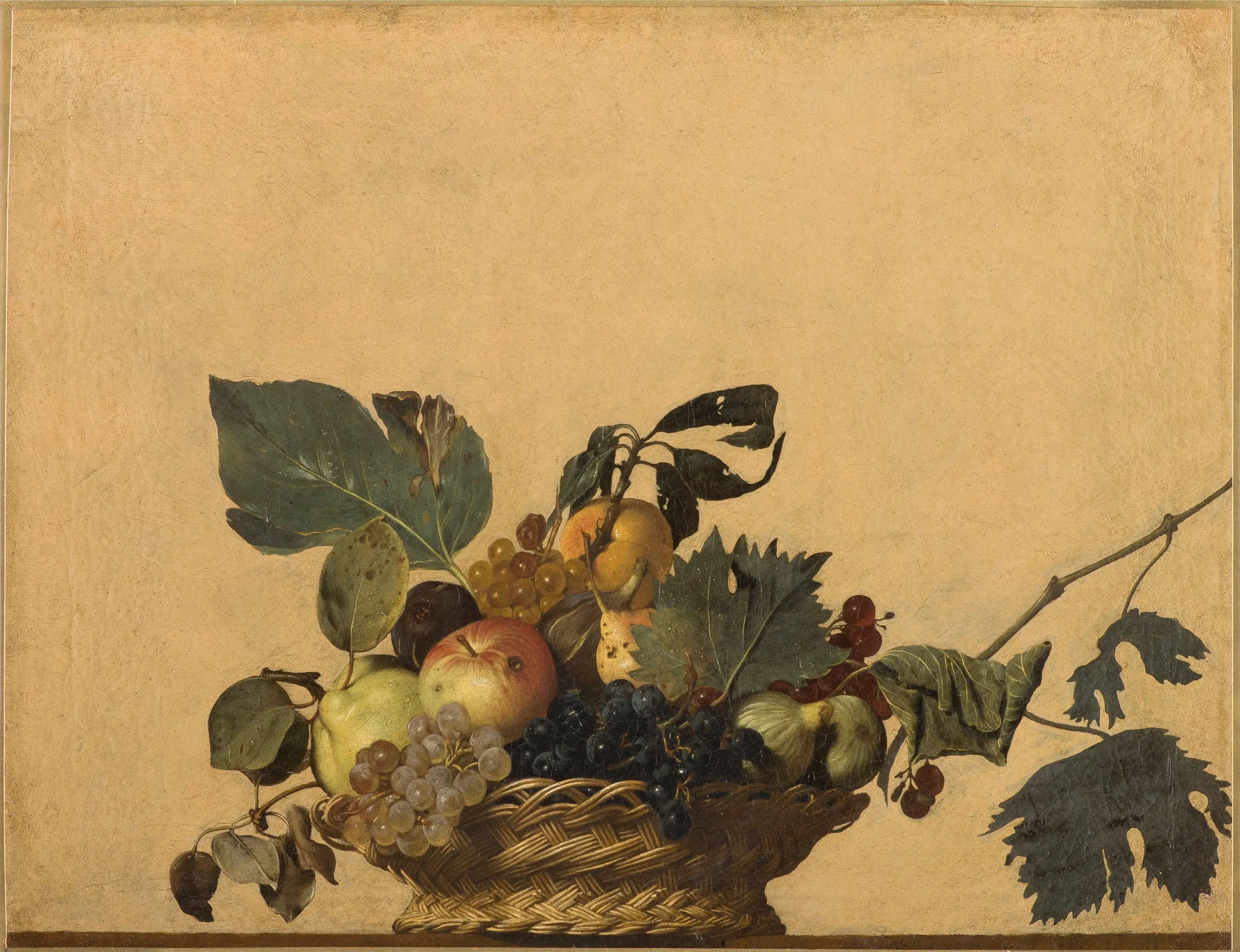 Reproduction du tableau « Corbeille de fruits - Le Caravage » par Alpha Reproduction en peinture à l’huile