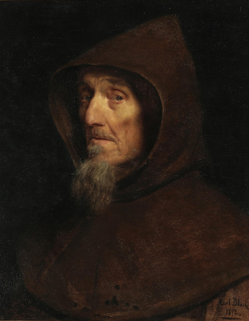 Una cabeza de monje. - Carl Heinrich Bloch