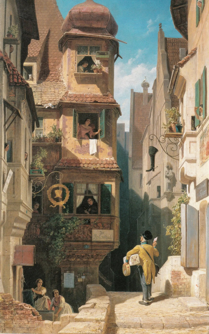 El cartero en el Rosenthal - Carl Spitzweg