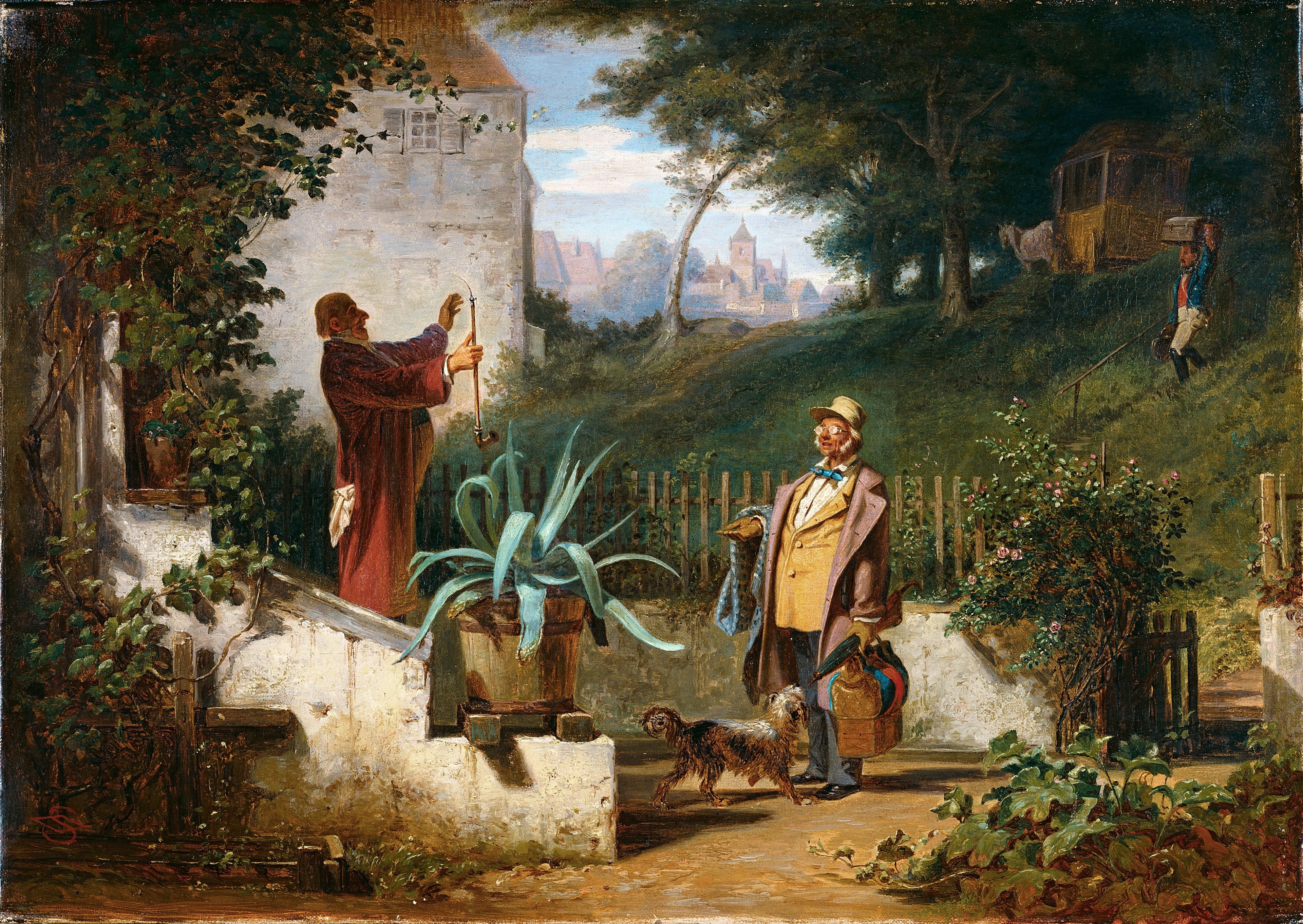Les amis d’enfance - Carl Spitzweg - Alpha Reproduction