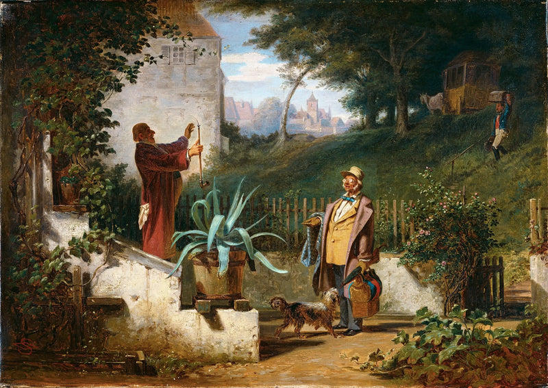 Los amigos de la infancia - Carl Spitzweg