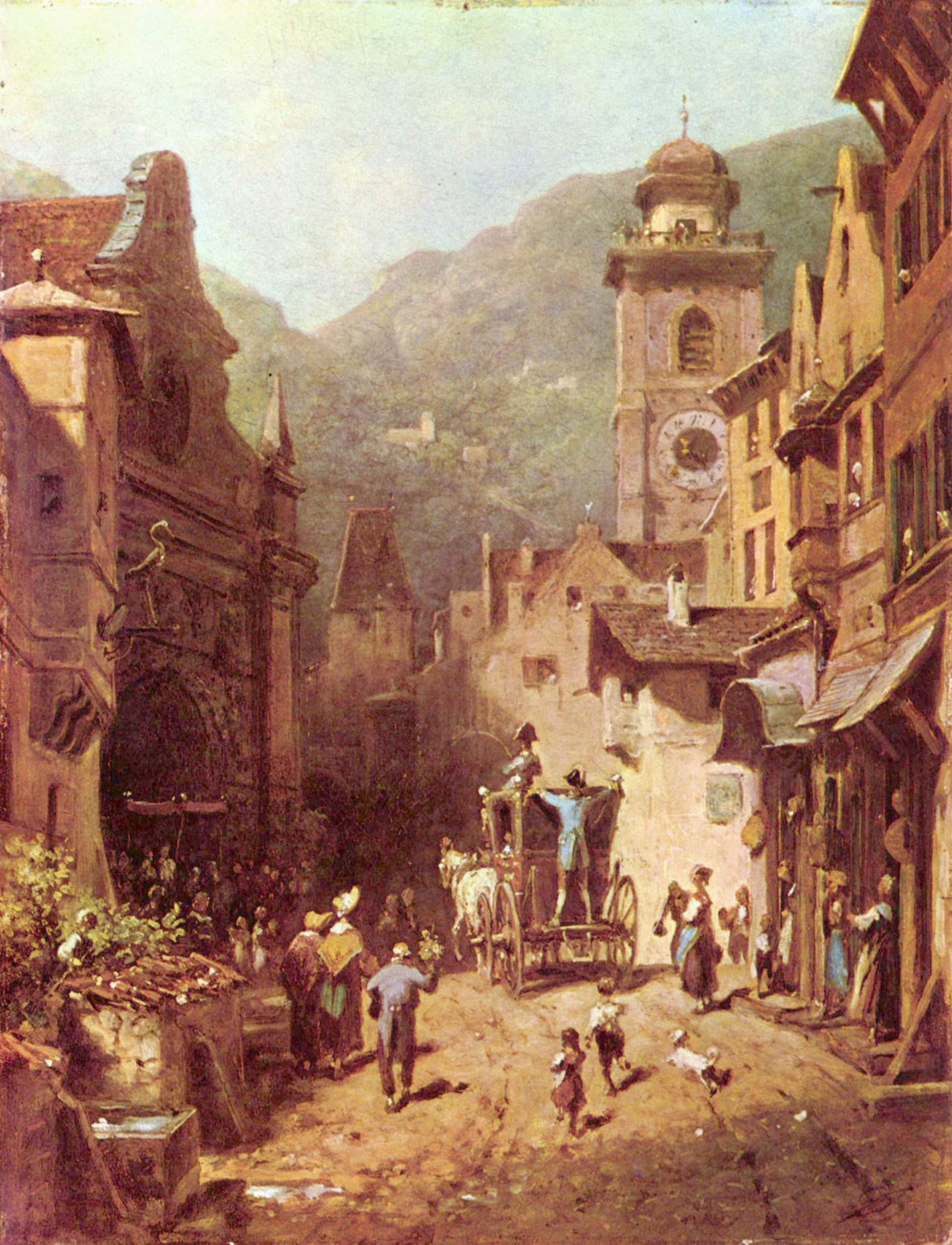La visite du prince local - Carl Spitzweg - Alpha Reproduction