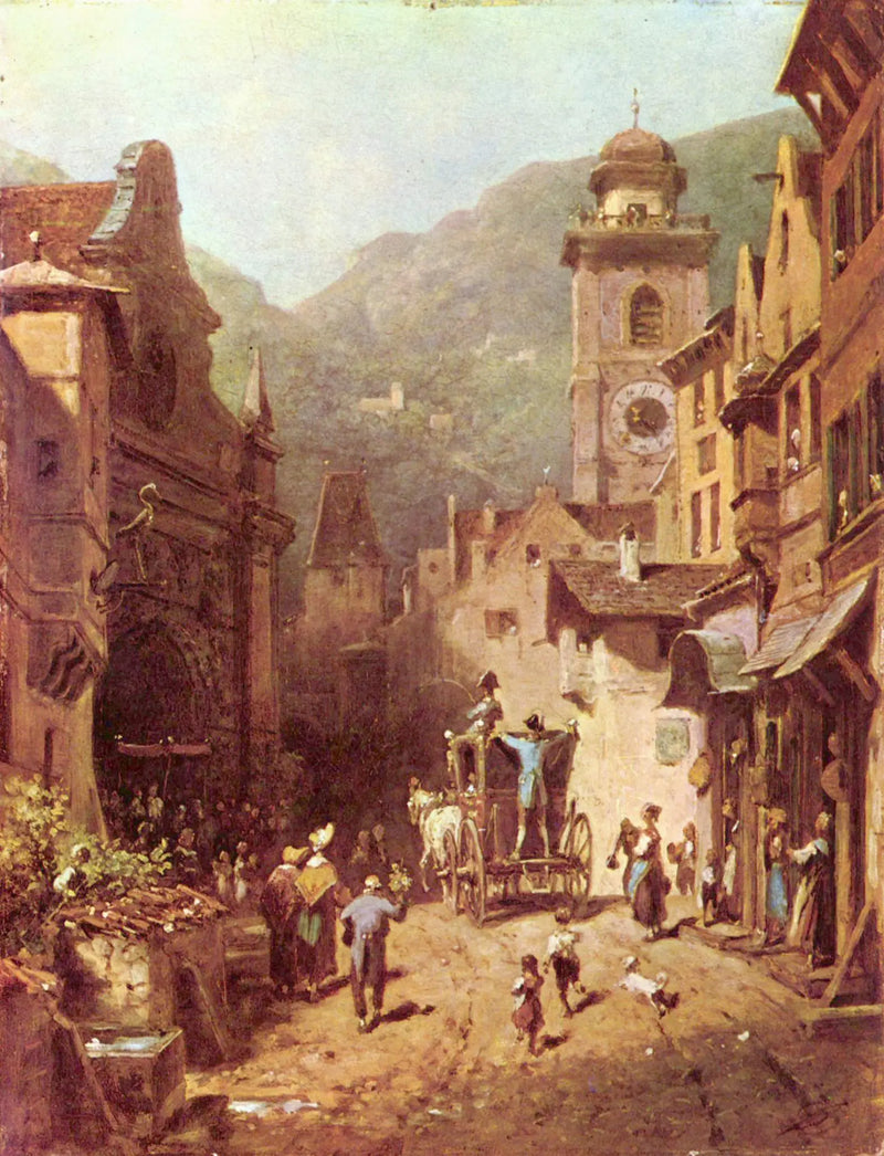 La visita del príncipe local - Carl Spitzweg