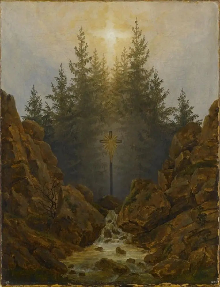 Cruz en el bosque - Caspar David Friedrich