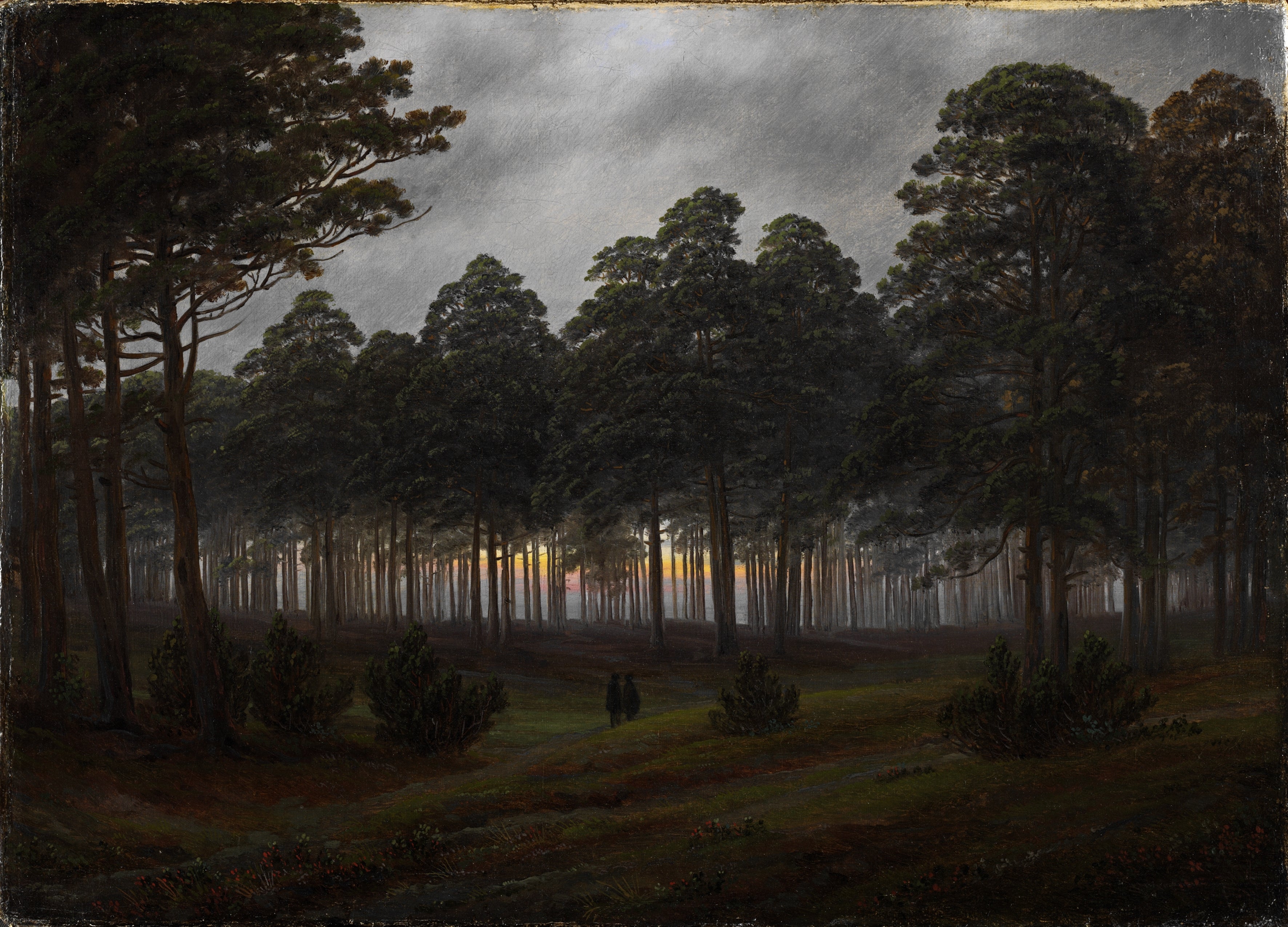 Reproduction du tableau « Le Soir - Caspar David Friedrich » par Alpha Reproduction en peinture à l’huile