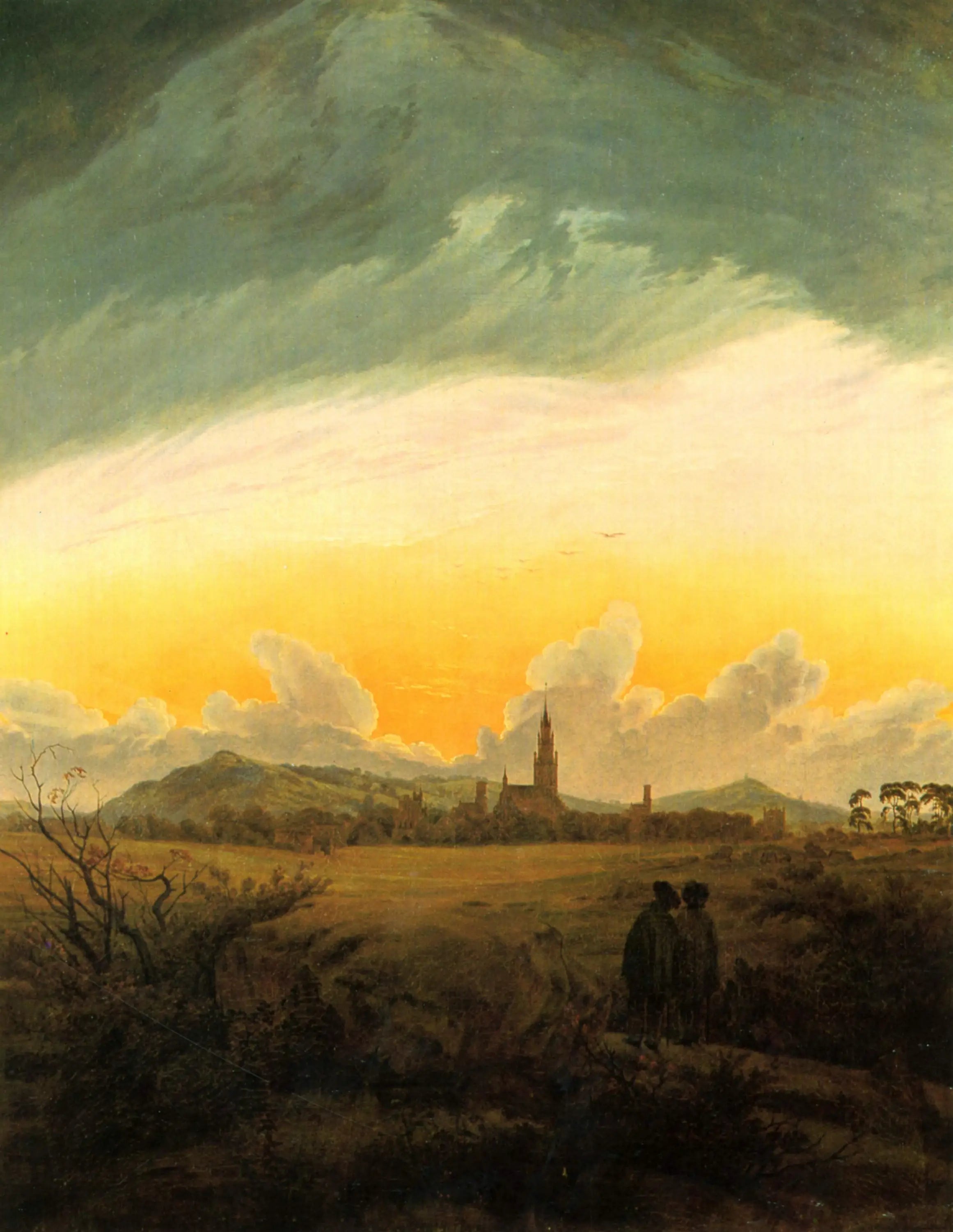 Reproduction du tableau « Neubrandenbourg - Caspar David Friedrich » par Alpha Reproduction en peinture à l’huile