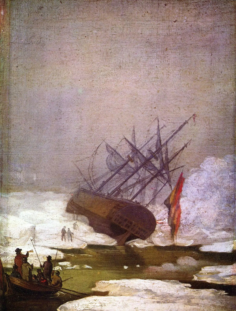 Naufragio en el mar de hielo - Caspar David Friedrich