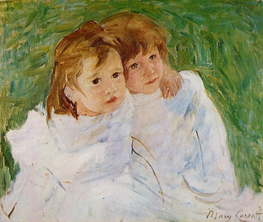 Reproduction du tableau « Les jeunes filles - Mary Cassatt » par Alpha Reproduction en peinture à l’huile