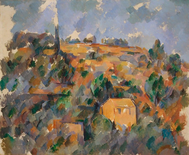 Casas en la colina, Provenza - Paul Cézanne