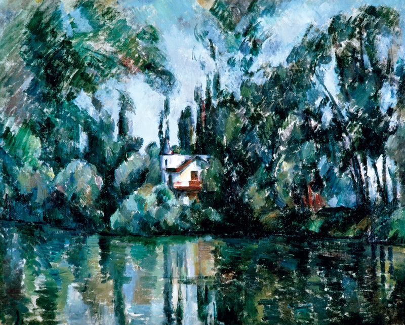 Casa a orillas del Marne - Paul Cézanne