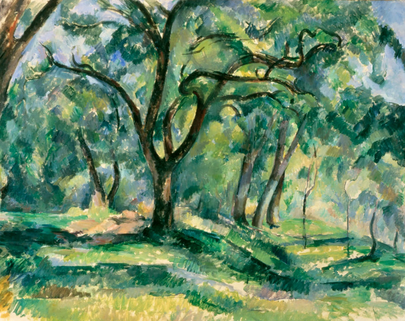 Bajo bosque - Paul Cézanne