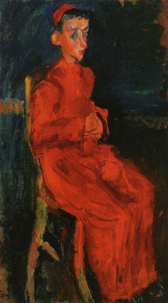 Seated Choir boy - Chaim Soutine