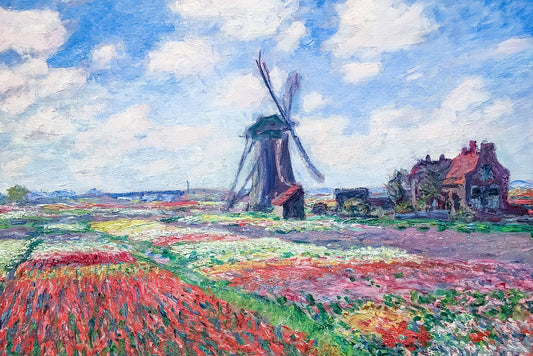 Campos de tulipanes en Holanda – Claude Monet (1886)